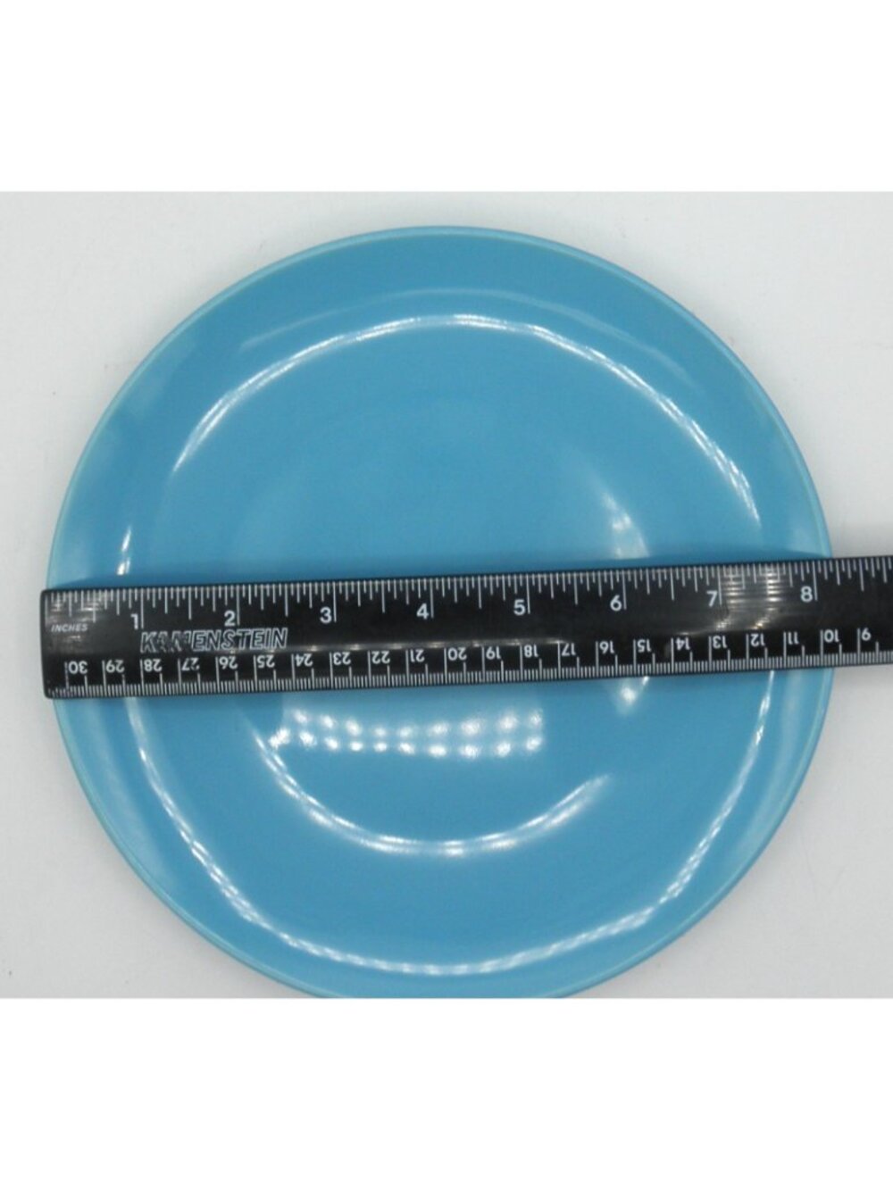Fargrik Turquoise by IKEA 8 1/4 Inch Salad Plate Set of 4 Pattern Code: IK FARTU - Picture 5 of 6